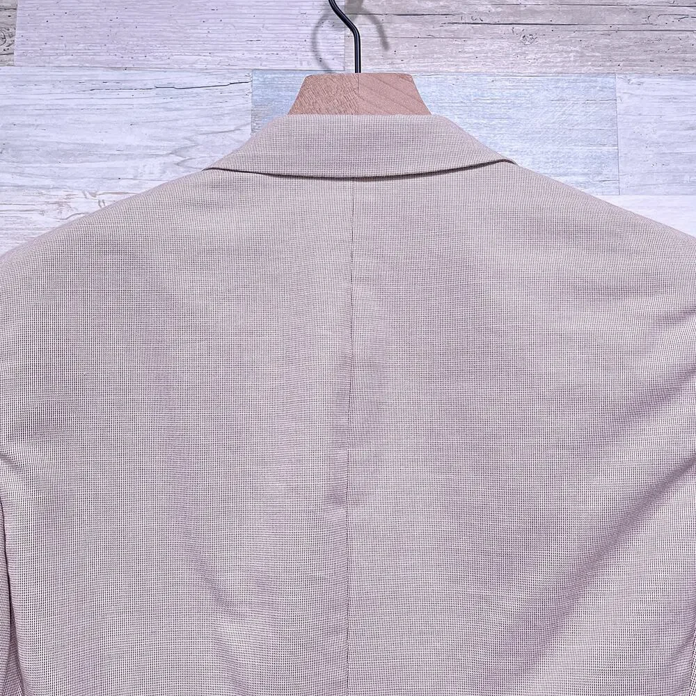 Jos A Bank Cotton Wool Blend Summer Suit Beige Mens 38S 32W Pleated Pants